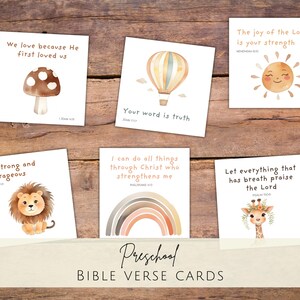 Beginner Bible Verse Cards: Scripture Memory for Toddlers (PDF)