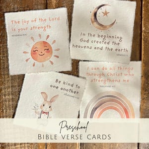 Toddler Bible Verse Cards: Preschool Scripture Memory Cards (PDF Printable)