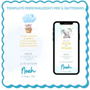 TEMPLATE personalizzati per il battesimo (dediche, segnalibri, bomboniere)