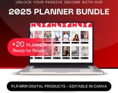 MRR PLR 2025 Digital Planner Templates Bundle | Master Resell Rights Digital Products | Best Seller PLR Digital Templates | Instant Download