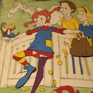 Vintage Duvet cover Pippi Longstocking bed linen