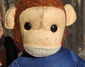 Mono de peluche vintage de 18 pulgadas.