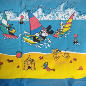 Vintage duvet cover bedding bed linen Disney cartoon character print fabric gift for kids