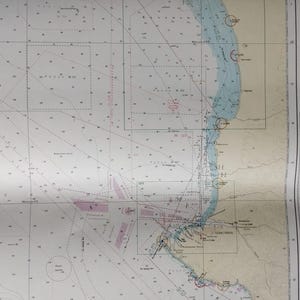 USSR Landkarte militärische Navigationskarte Seekarte der UdSSR