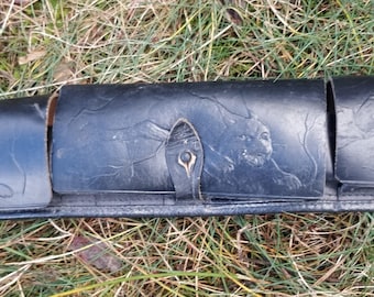 Vintage USSR Leather Cartridge Belt Bandolier