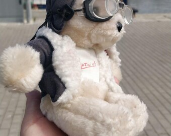 Vintage Aviator Pilot Teddy Bear - Etsy