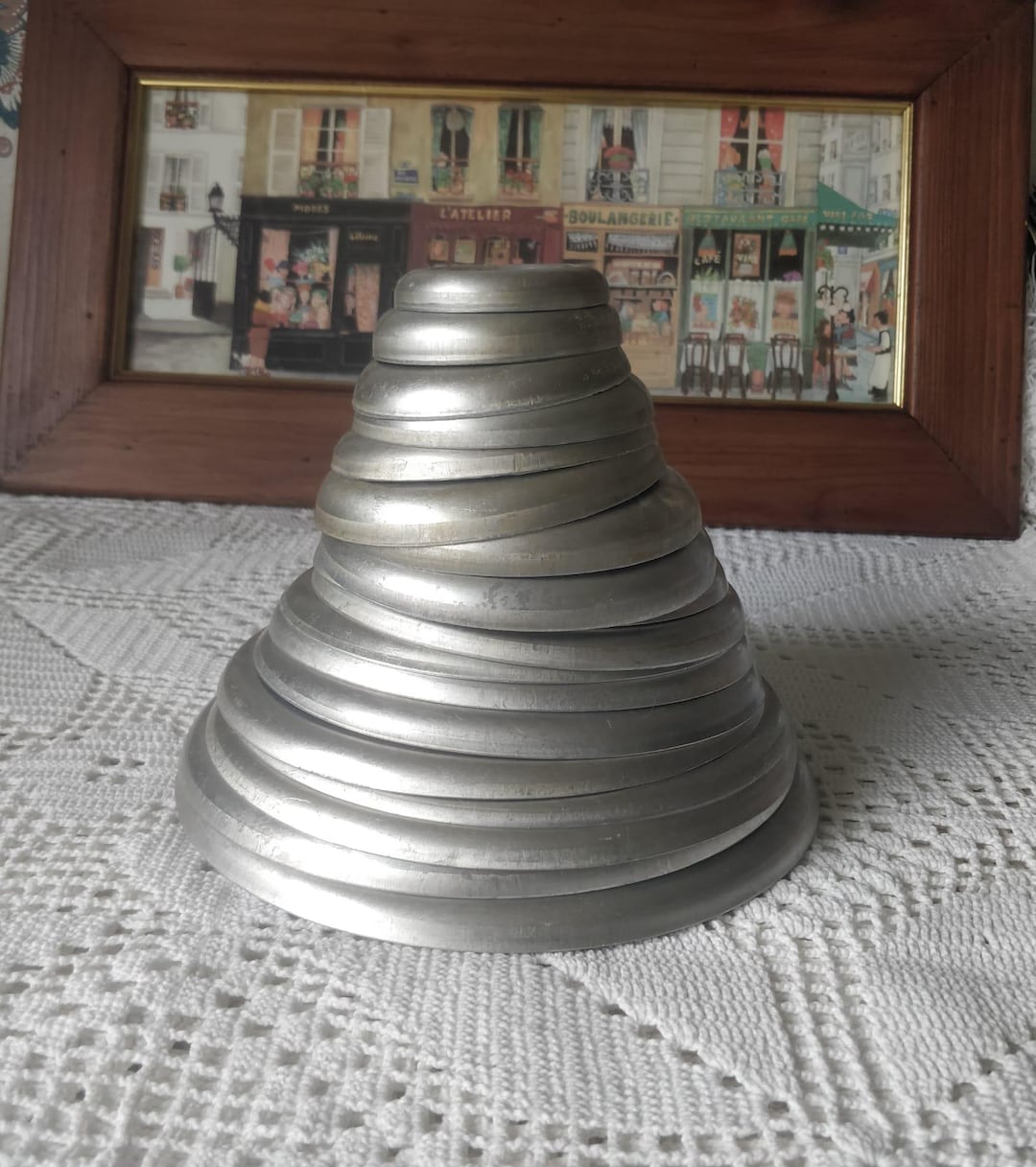 vintage-aluminum-kransekake-mold-set-norwegian-wedding-cake-etsy