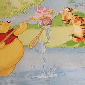 Duvet cover vintage bedding bed linen children duvet Winnie the Pooh cartoon Disney linen