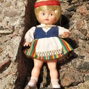 Boneca de lembrança boneca nacional boneca URSS boneca estoniana boneca vintage
