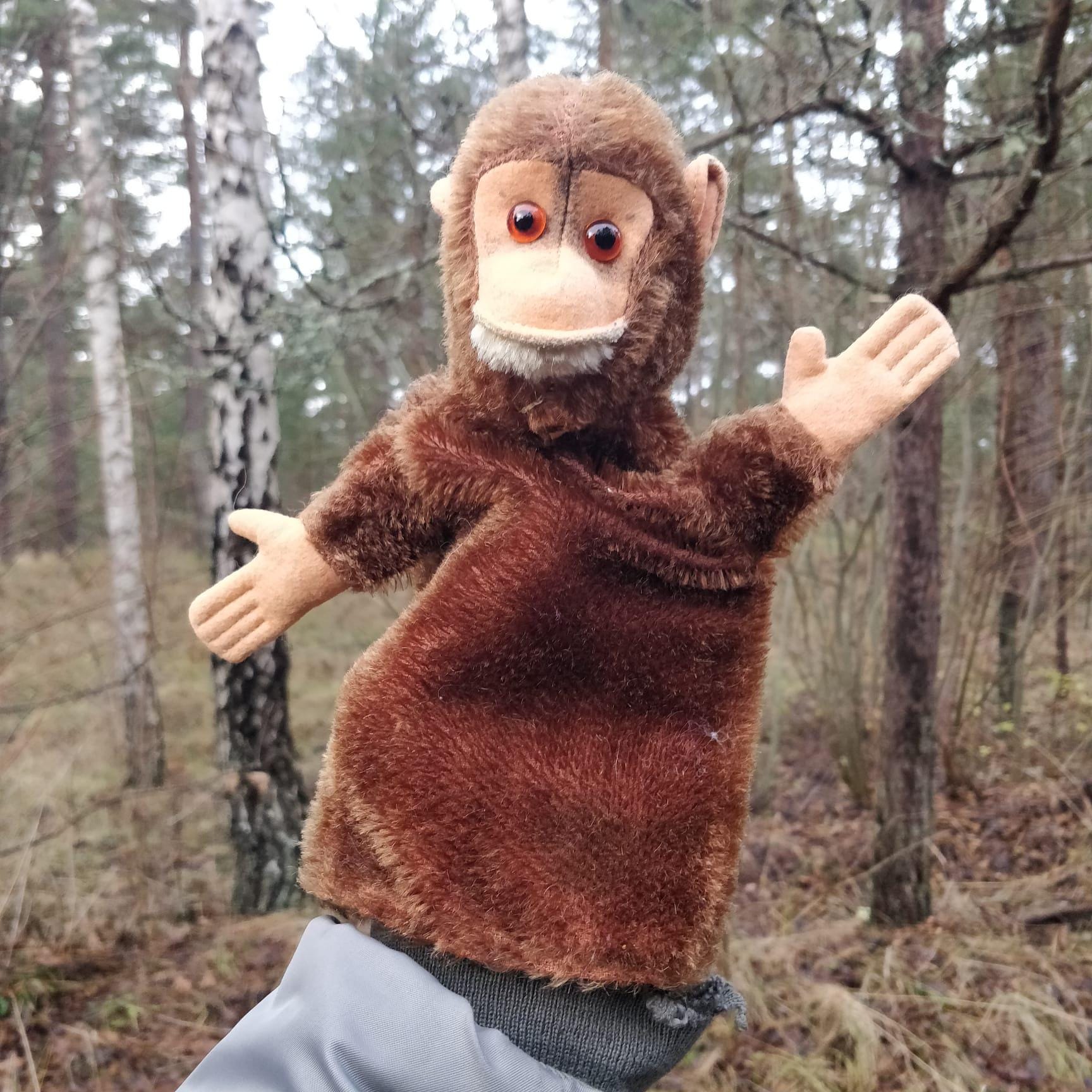 Hosung monkey puppet - Etsy 日本