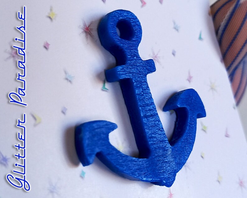 Anchor Pin Hello Sailor US Navy Boat Sailing Marine Captain Pinup Sailor Nautical Beach Maritime Glitter Paradise® image 9