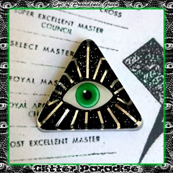 Eye of Providence Broche Ojo de la Providencia Pirámide Ojo de Dios illuminati NWO Francmasón Glitter Paradise® Eye of Providence Broche Ojo de la Providencia Pirámide Ojo de Dios illuminati NWO Francmasón Glitter Paradise®