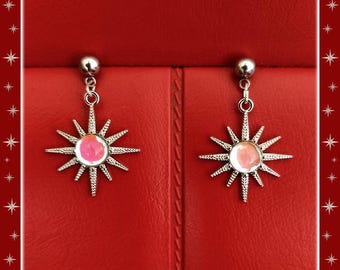 Mid-Century Starburst - Earrings - Starburst - Sunburst - Starlite - Star - Sunburst Earrings - Mid-Century Earrings - Glitter Paradise®
