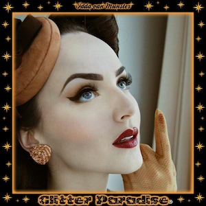 Lucite Whool - Ohrringe - Konfetti Lucite - Glitzer Ohrringe - Retro 50er Jahre Ohrringe - Retro Lucite - Vintage inspiriert - Glitter Paradise®