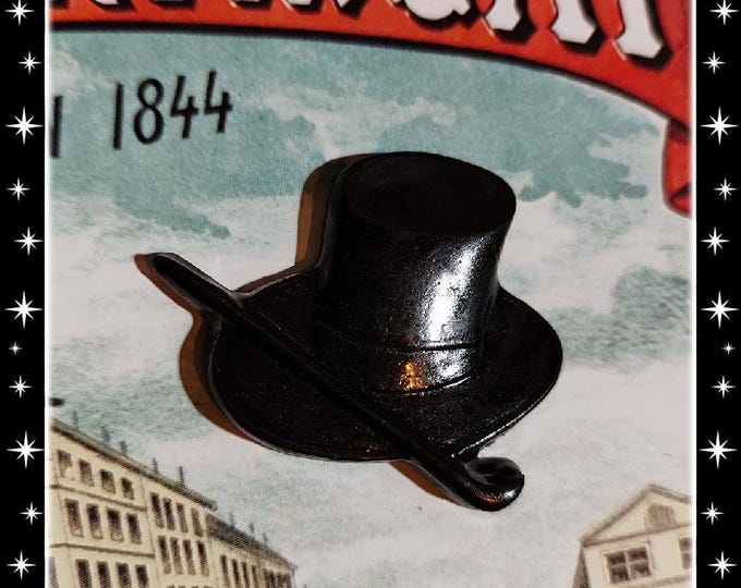 Charleston Top Hat - Vintage 1920s Top Hat Brooch - Top Hat Brooch - Roaring Twenties Jewelry - Gatsby Jewelry - Top Hat - Glitter Paradise®