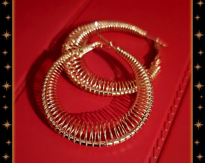 Mid-Century Modern Ressort Hoops - Earrings - Retro Spring - Vintage Inspired - Retro Jewelry - 1960s Fashion - 1950 - Glitter Paradise®