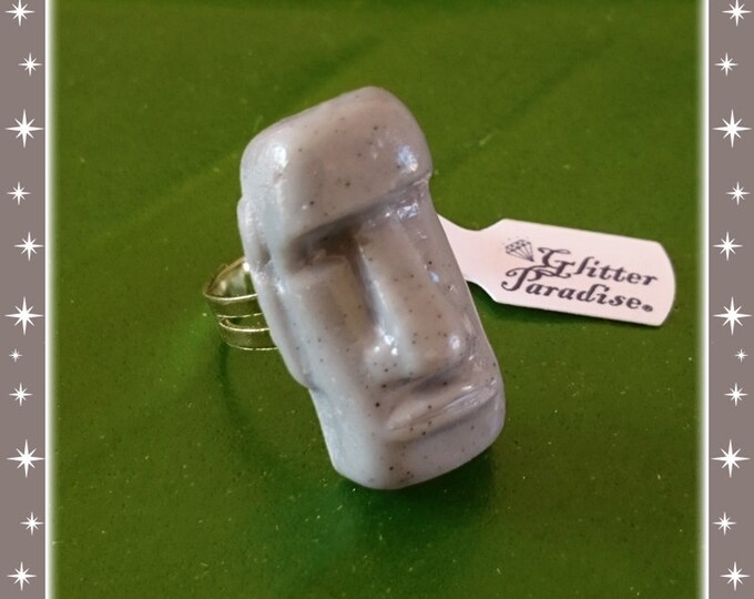 Moai - Ring - Moai Jewelry - Easter Island Statue - Easter Island Totem - Tiki Ring - Moai Ring - Easter Island Ring - Glitter Paradise®