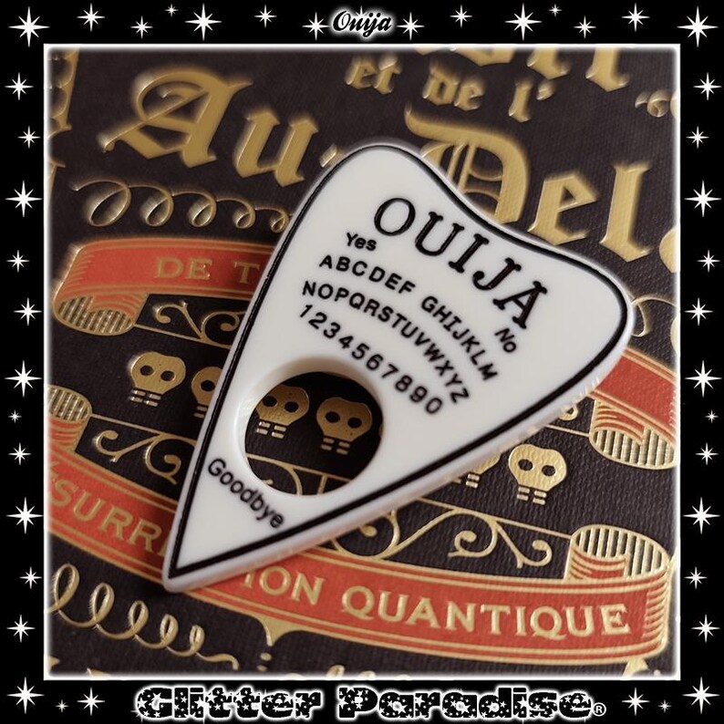 Ouija Planchette - Brosche - Ouija - Spiritualismus - Medium - Psychisch - Paranormal - Okkult - Calling Spirit - Geist - Glitter Paradise® Bild 5