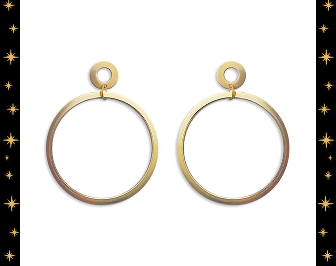 Double Trouble Hoops - Earrings - Hoops & Domes - Barbie Hoops - Pinup Hoops - Hoops Earrings - Gold Hoops - Retro Hoops - Glitter Paradise®