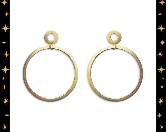 Double Trouble Hoops - Earrings - Hoops & Domes - Barbie Hoops - Pinup Hoops - Hoops Earrings - Gold Hoops - Retro Hoops - Glitter Paradise®