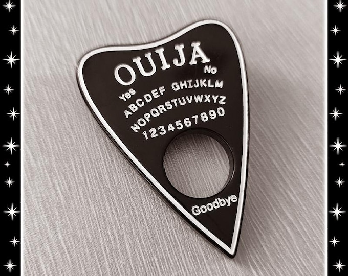 Ouija Planchette - Brooch - Ouija - Spiritualism - Medium - Psychic - Paranormal - Occult - Calling Spirit - Ghost - Glitter Paradise®