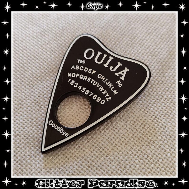 Ouija Planchette - Brosche - Ouija - Spiritualismus - Medium - Psychisch - Paranormal - Okkult - Calling Spirit - Geist - Glitter Paradise® Bild 8