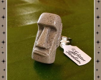 Moaï - Ring - Easter Island - Moai Ring - Moai - Easter Island Moai Statue - Totem Ring - Easter Island Moai Jewelry - Glitter Paradise®