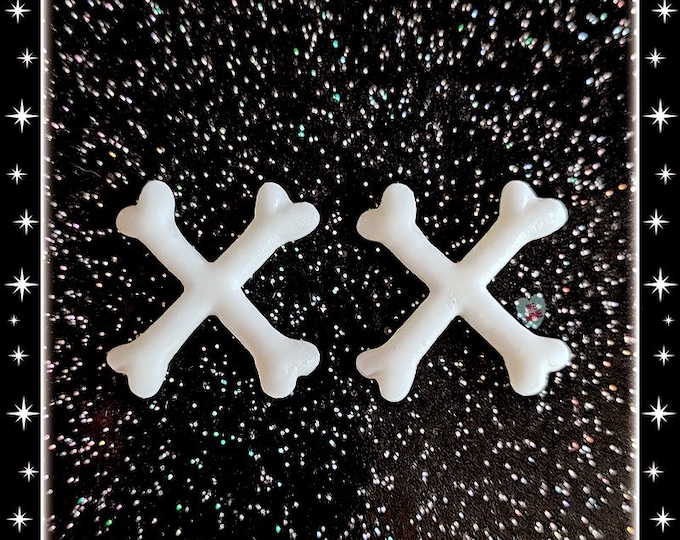 Crossed Bones - Earrings - Goth Jewelry - Ghoul Jewelry - Bones Earrings - Bones Jewelry - Gothic Earrings - Psychobilly - Glitter Paradise®