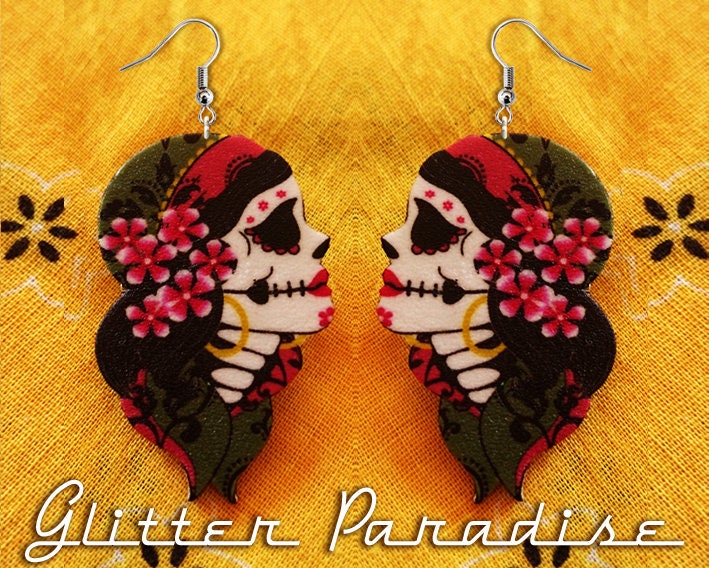 Dia de shop los muertos earrings