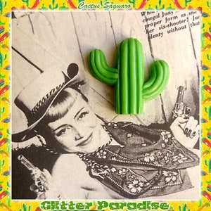 Cactus Saguaro - Brooch - Cactus Jewelry - Retro Mexico - Mexicana - Palm Spring - Chingona - Fakelite - Novelty Brooch - Glitter Paradise®