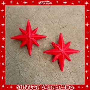 Starlite - Earrings - Star Earrings - Starburst Earrings - Retro Star - 50s Motel Star - North Star - Mid-Century Modern - Glitter Paradise®