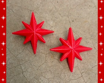 Starlite - Earrings - Star Earrings - Starburst Earrings - Retro Star - 50s Motel Star - North Star - Mid-Century Modern - Glitter Paradise®