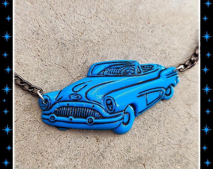 1951 Mercury – Necklace - 1950s Vintage Car Necklace – 50s Retro Car Necklace – Retro Car Jewelry – Mercury 51 Necklace – Glitter Paradise®