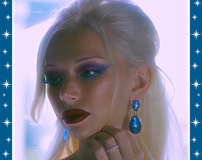 Atomic Diamond Drops - Earrings - Ball Jewelry - Princess Jewelry - Retro Glam - 1950s Prom Jewelry - Princess Earrings - Glitter Paradise®