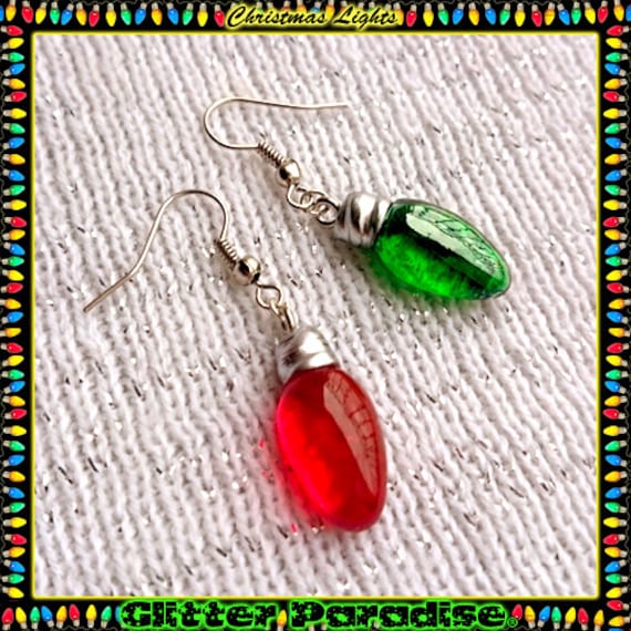 Merry Christmas Lights Earrings Merry Christmas Lights Earrings