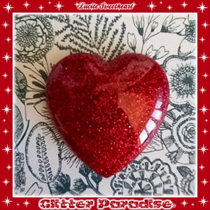 Confetti Lucite Heart - Earrings - Heart Earrings - Glitter Heart Earrings - Cute Heart Jewelry - Valentine's Earrings - Glitter Paradise® image 8