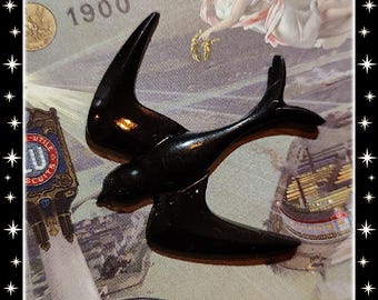Sailor’s Swift - Brooch - Swallow Brooch - Bird Brooch - Swift Brooch - 1950s Retro Jewelry - Bird Pin - Bird Jewelry - Glitter Paradise®