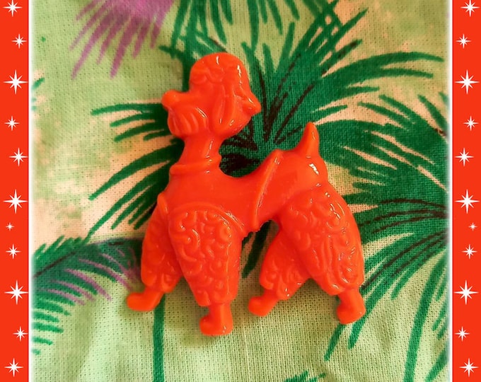Retro Poodle - Brooch - Poodle Brooch - Poodle Jewelry - Dog Brooch - Vintage Dog Brooch - Pink Poodle - Poodle Goodies - Glitter Paradise®