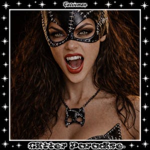 Catwoman Mask - Necklace - DC Comics - Selina Kyle - Outsiders - Tim Burton - DC Universe - Cat - Gotham City Sirens - Glitter Paradise® image 8
