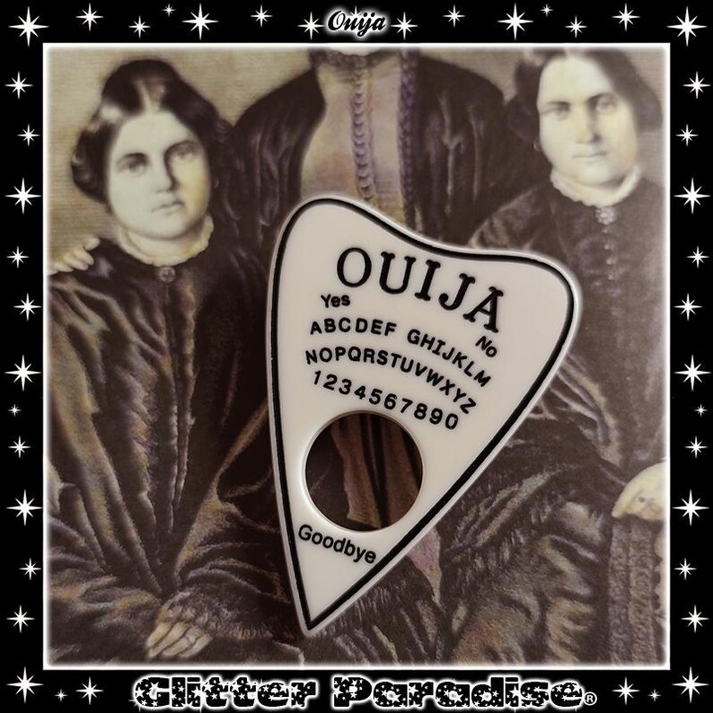 Ouija Planchette - Brosche - Ouija - Spiritualismus - Medium - Psychisch - Paranormal - Okkult - Calling Spirit - Geist - Glitter Paradise® Bild 9