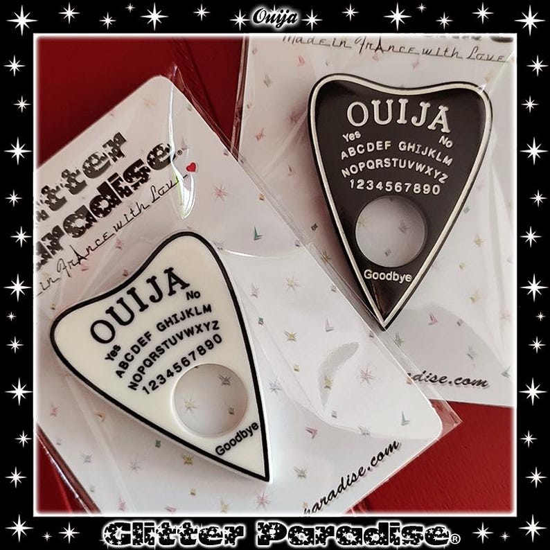 Ouija Planchette - Brosche - Ouija - Spiritualismus - Medium - Psychisch - Paranormal - Okkult - Calling Spirit - Geist - Glitter Paradise® Bild 4