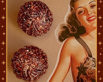 Confetti Lucite Twisted Dome Earrings - Retro Glitter Paradise