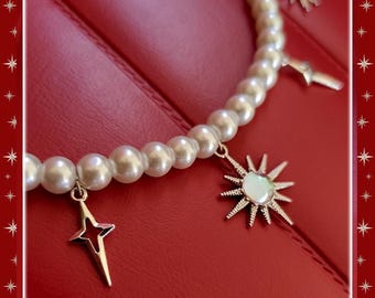 Mid-Century Starburst - Necklace - Starburst - Sunburst - Starlite - 50s Star - Sunburst Necklace - Mid-CenturyNecklace - Glitter Paradise®