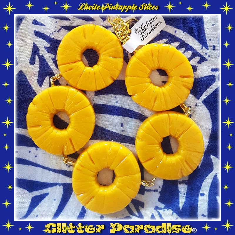 PINEAPPLE SLICES - POLYMER Clay Slices - Fake Pineapple Pieces - Polym –  Posh Glitter, LLC