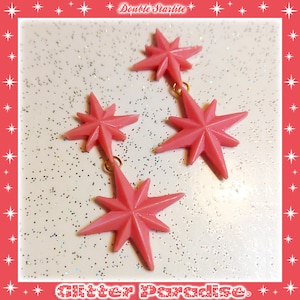 Double Starlite - Earrings - Starlite Jewelry - Retro Starlite - Retro Star - Star Earrings - Mid-Century Modern Jewelry - Glitter Paradise®