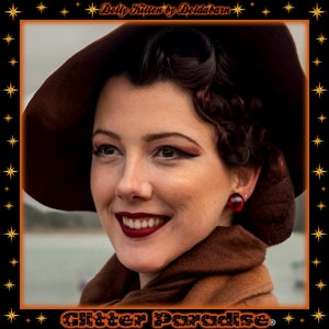 Fakelite Dômes Tortoise Shell - Boucles d&#39;Oreilles - Ecaille de Tortue - Dômes Rétro Pin-Up - Bijoux Vintage Années 1950 - Glitter Paradise®