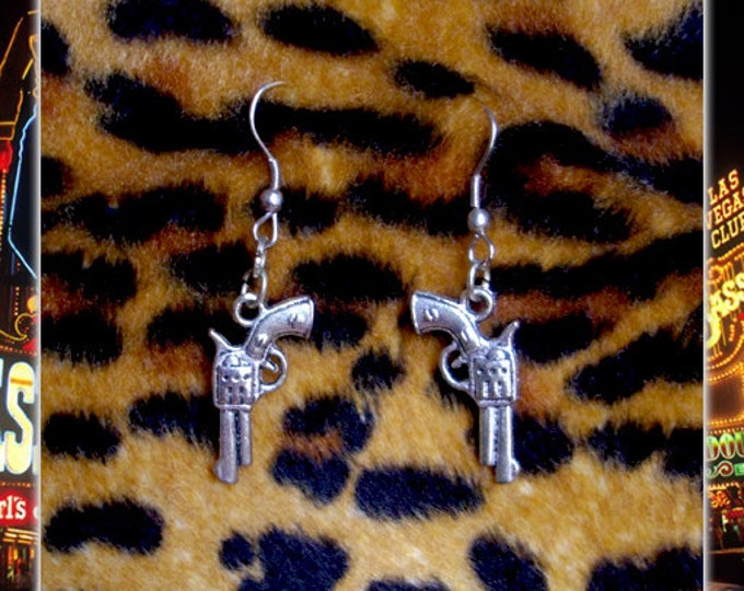 Colts - Earrings - Revolver - Pistols - Guns - Cowboy - Cowgirl - Western - Wild Old West - Bang - Weapon - Shoot - Kill - Glitter Paradise®