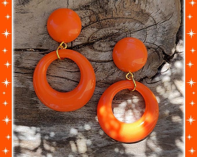 Baby Hoops & Dômes Plain - Earrings - Hoops Earrings - Retro Hoops - Pinup - 1950s - Fakelite - Marilyn Hoops - Pin-Up - Glitter Paradise®
