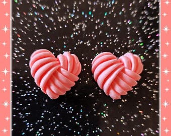 Whool Heart - Earrings - Heart Earrings - Love Earrings - Valentine's Earrings - Valentine's Gift Heart Jewelry - Glitter Paradise®