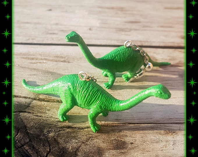 Dino Diplo - Earrings - Dinosaur - Diplodocid Sauropod Dinosaur - Dinosaur Jewelry - Jurassic Period - Diplodocus Longus - Glitter Paradise®